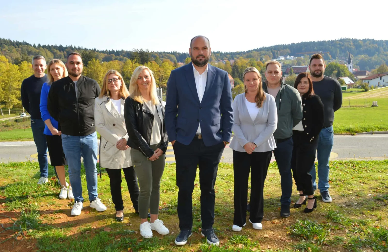 Jure Filipović in ekipa Liste Topliške doline v Dolenjskih Toplicah